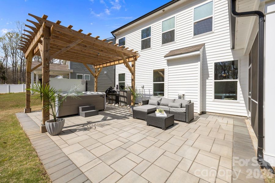 Exterior details and patio area of a home in Dogwood Grove, Statesville (Image 25).