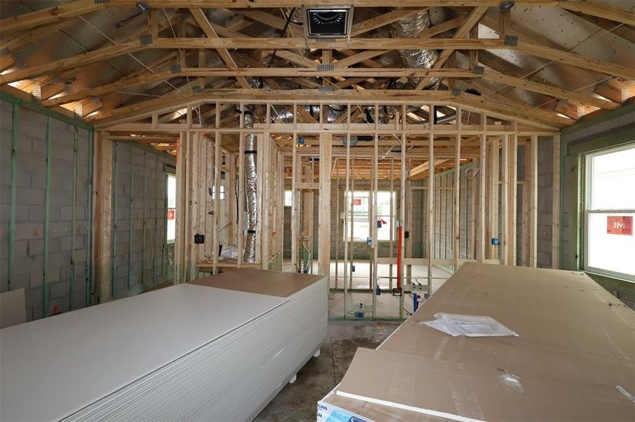 In-progress construction of a new home in Lake Star at Ovation, Winter Garden, FL (Image 5).