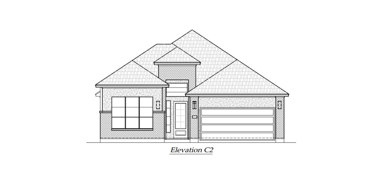 Representative rendering of the exterior for the Hampton by Chesmar Homes (Image 6).