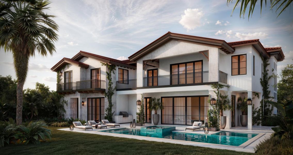 Front exterior of a new home in , Boca Raton, FL, highlighting curb appeal (Image 18).