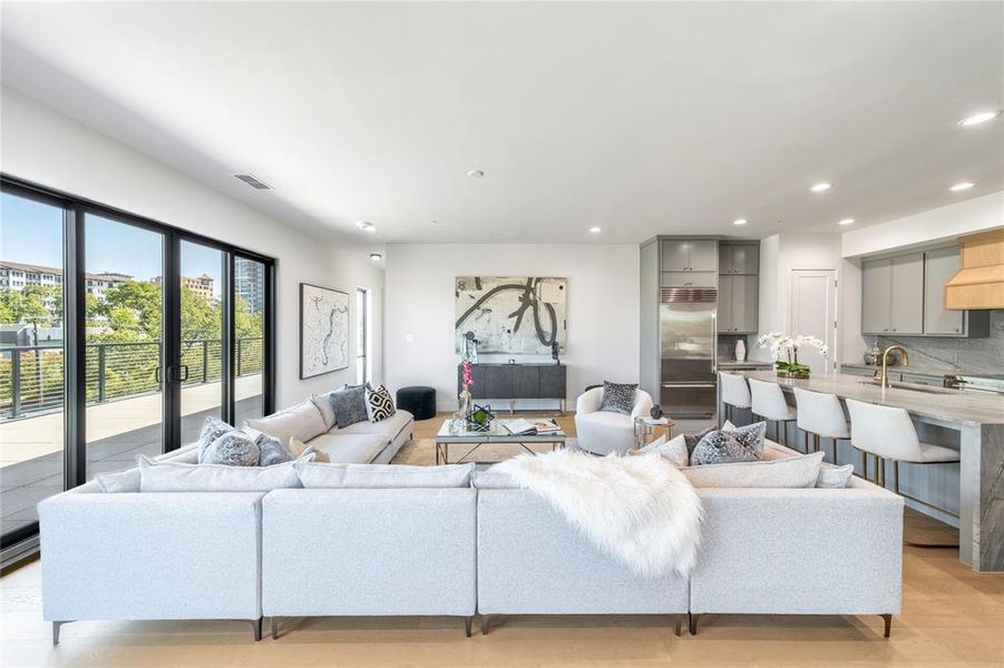 Furnished interior view inside a new home in , Dallas (Image 19).