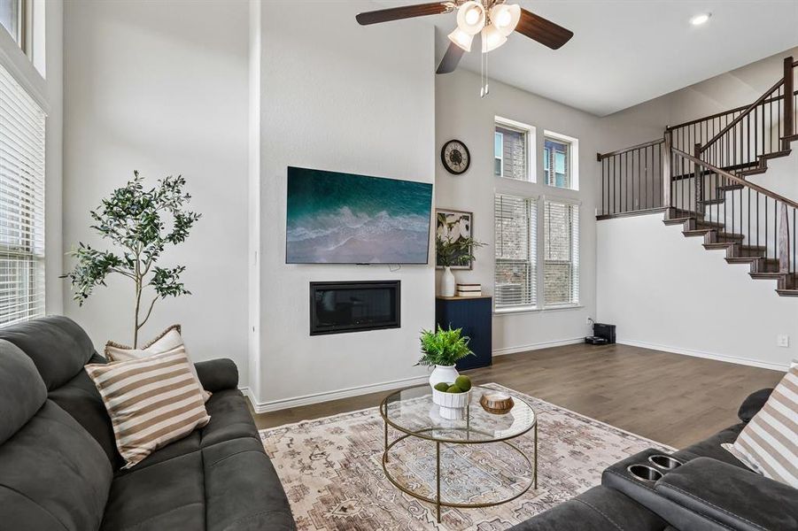 Furnished interior view inside a new home in Silverado, Aubrey (Image 15).