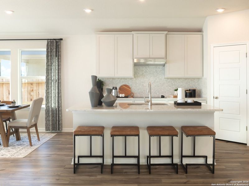 Furnished interior view inside a new home in , San Antonio (Image 3).