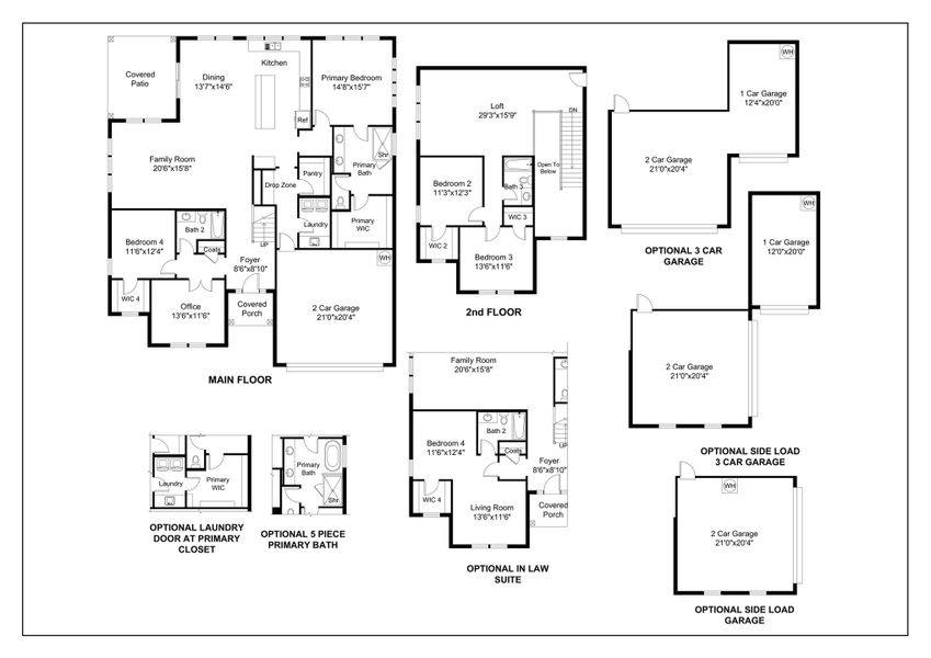 2D floor plan layout for the Penrose by Acrew Homes in Dixon Grove, Grimesland, NC (Image 3). 2D floor plan layout for the Penrose by Acrew Homes in Dixon Grove, Grimesland, NC (Image 3).