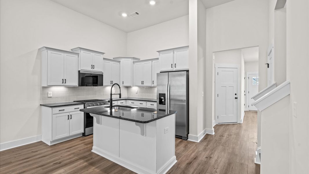 Furnished interior view inside a new home in Aspen Ridge, Lyman (Image 9).