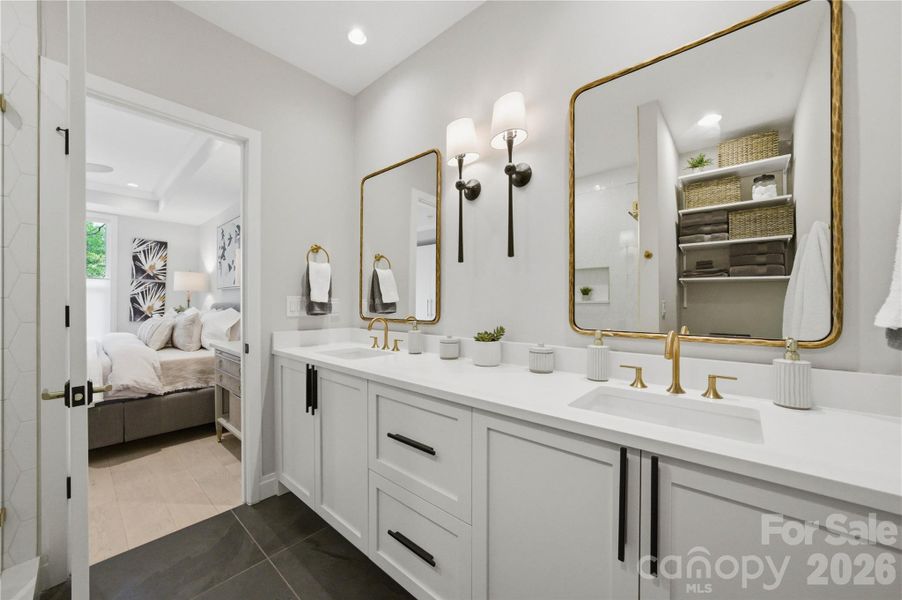 Furnished interior view inside a new home in , Charlotte (Image 12).