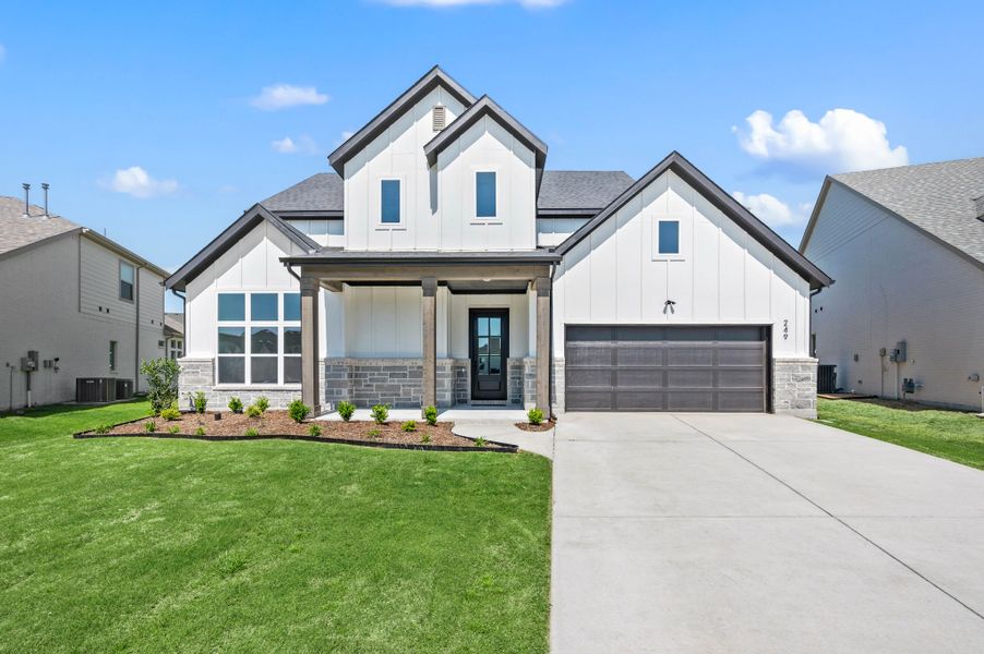 Representative exterior photo of a completed home built from the Monarch by Our Country Homes in Settlers Glen, New Fairview, TX (Image 8).