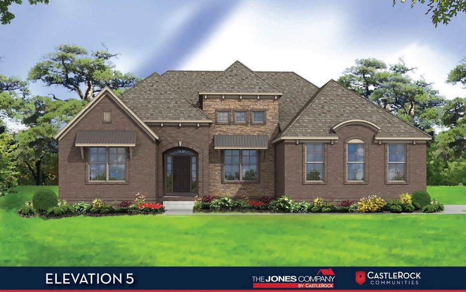 Representative exterior photo of a completed home built from the Danbury IV by CastleRock Communities in Belvoir, Fairview, TN (Image 19).