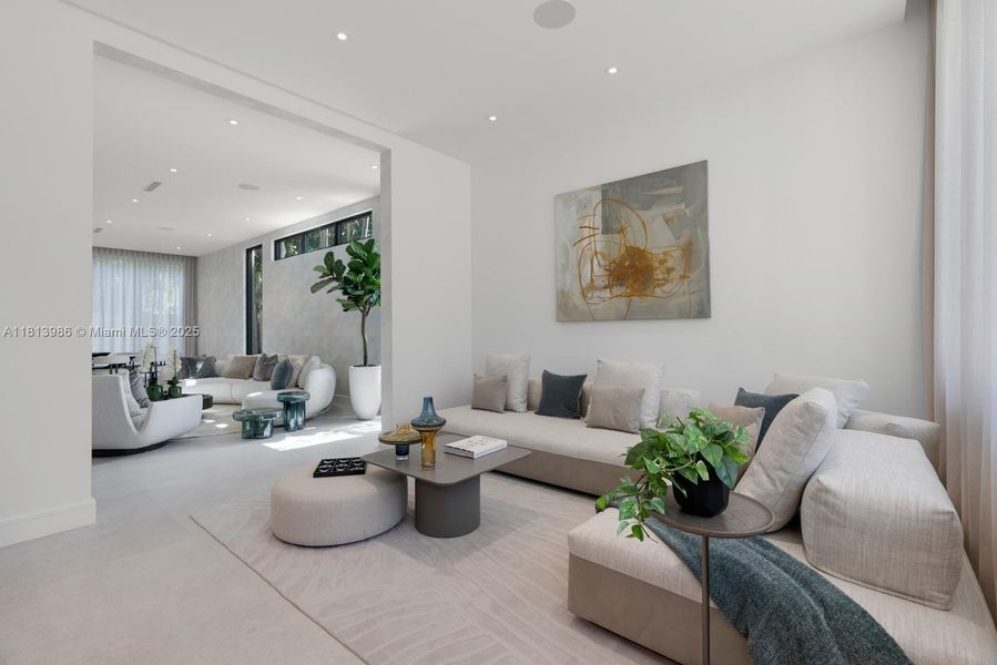 Furnished interior view inside a new home in , Miami (Image 12).