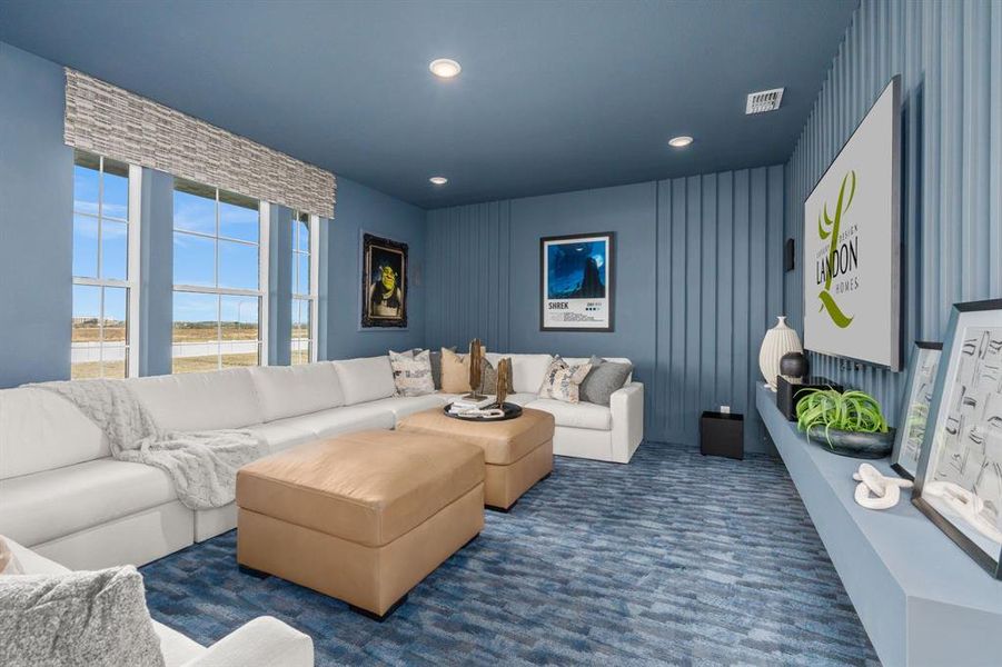 Furnished interior view inside a new home in East Village - Classic Series, Frisco (Image 10).