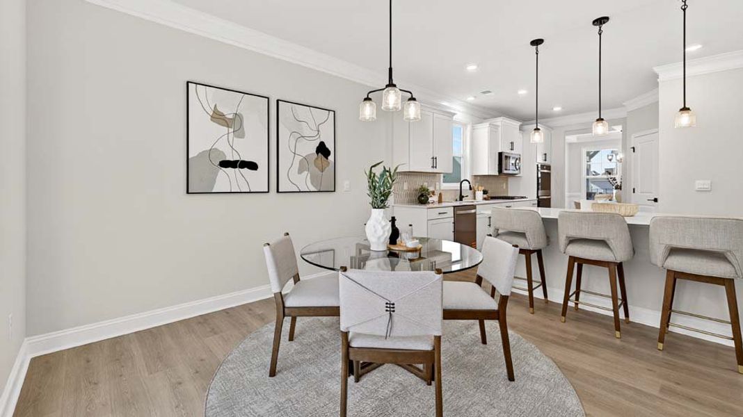 Furnished interior view inside a new home in Sanctuary at Southgate, Indian Trail (Image 10). Furnished interior view inside a new home in Sanctuary at Southgate, Indian Trail (Image 10).