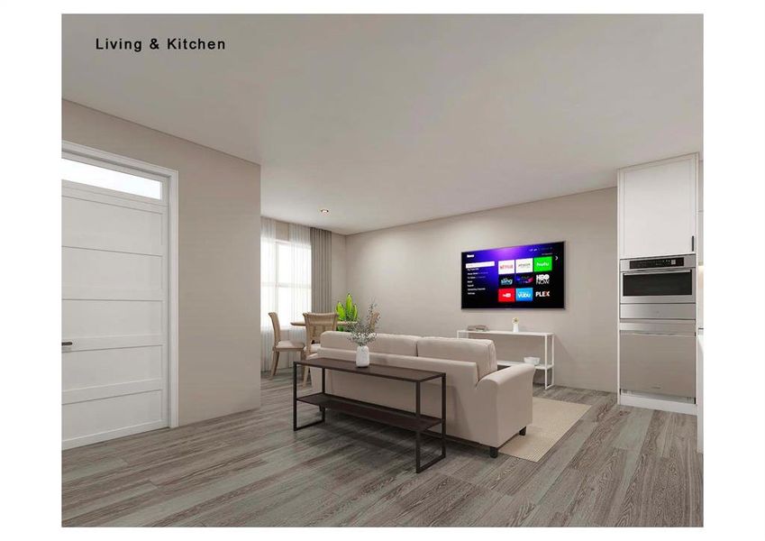 Furnished interior view inside a new home in , Abilene (Image 8).