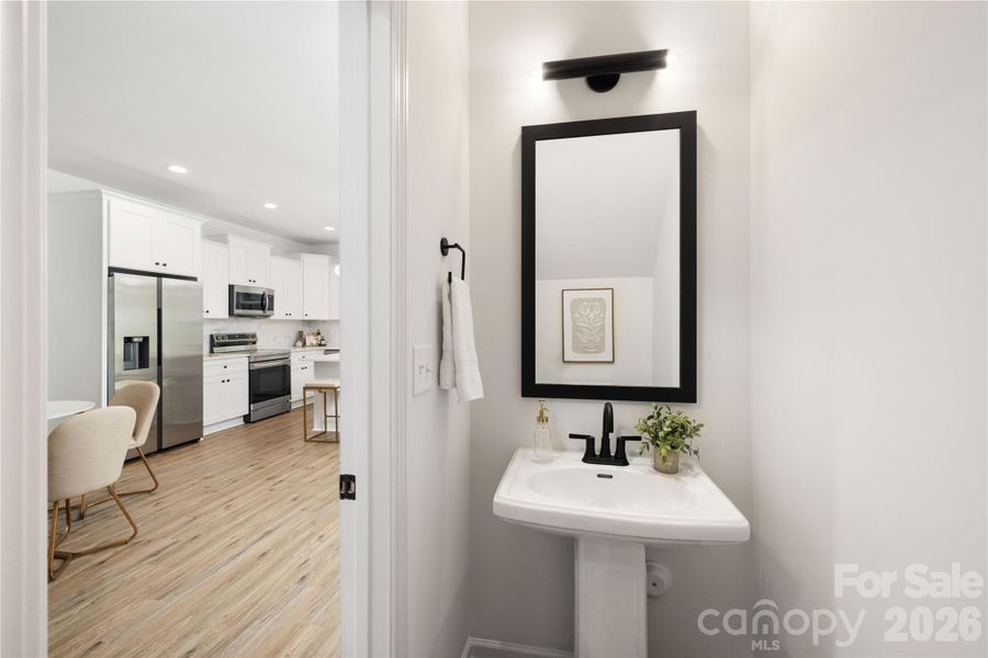 Representative Photo: Main Level Half Bathroom Representative Photo: Main Level Half Bathroom