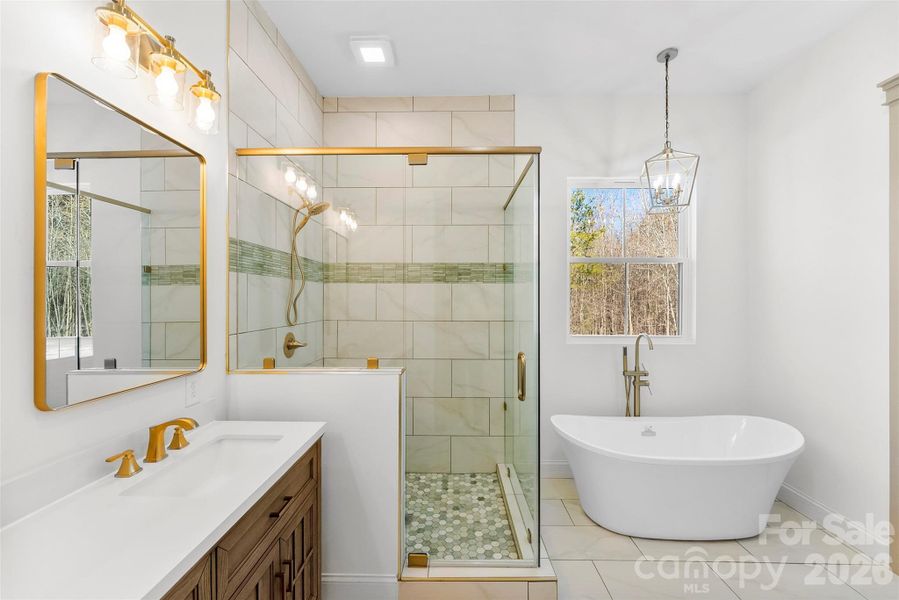 Furnished interior view inside a new home in , Kings Mountain (Image 17).