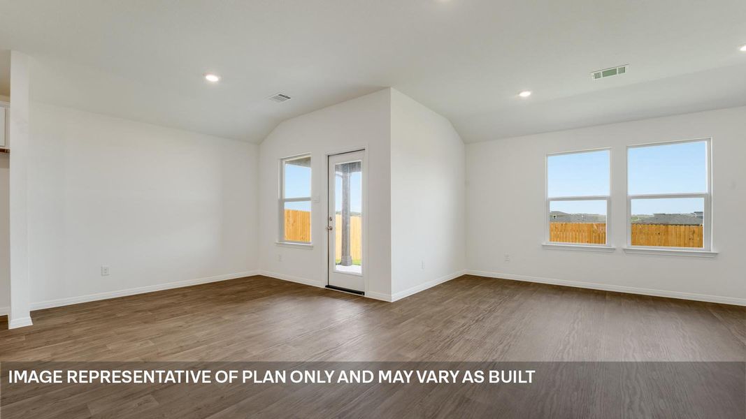 Spacious, unfurnished interior of a new home in Trails at Wildhorse, Austin (Image 10).