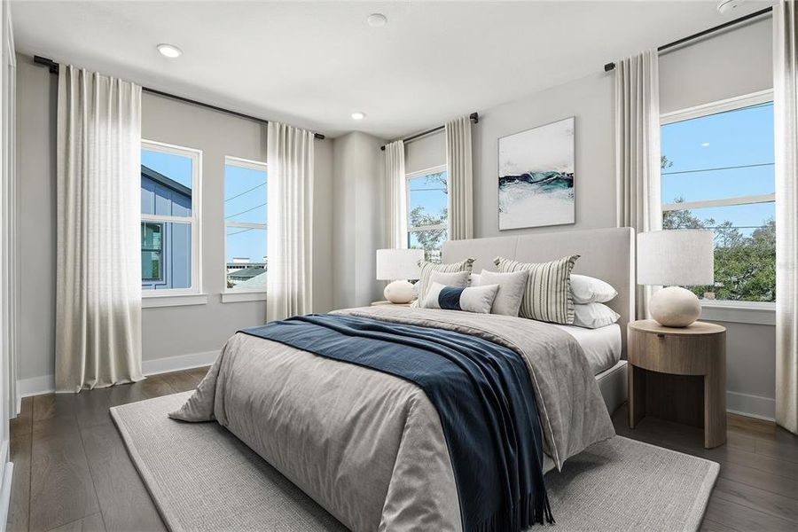 Furnished interior view inside a new home in , St. Petersburg (Image 17).
