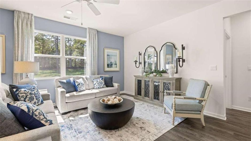 Furnished interior view inside a new home in Jackson Landing, Jefferson (Image 47). Furnished interior view inside a new home in Jackson Landing, Jefferson (Image 47).