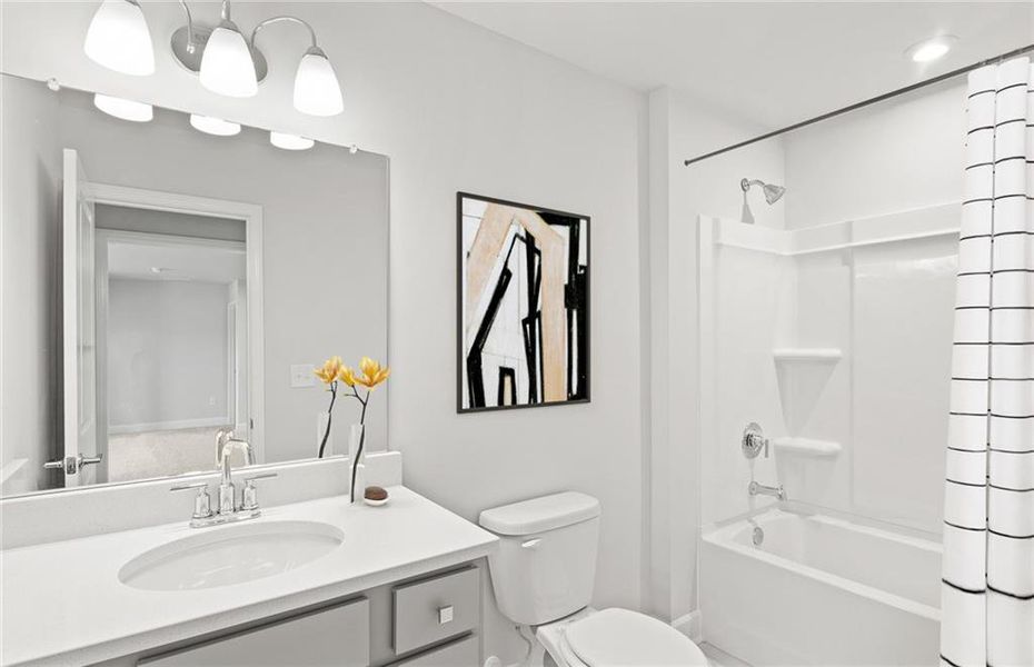 Furnished interior view inside a new home in Haverhill Estates, Dacula (Image 13).