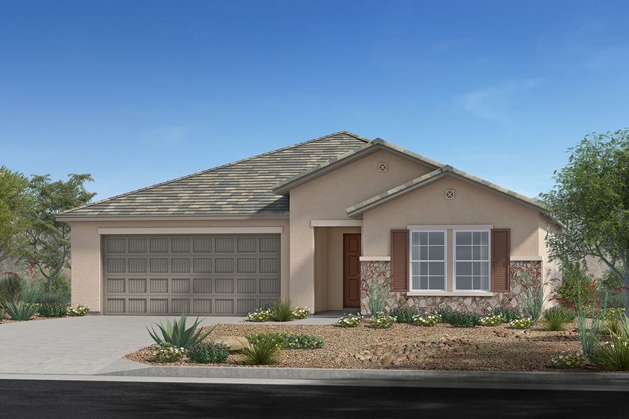 Exterior C with stone