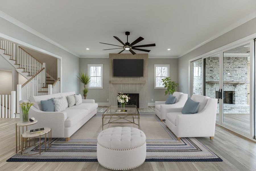 Furnished interior view inside a new home in , Cumming (Image 14).