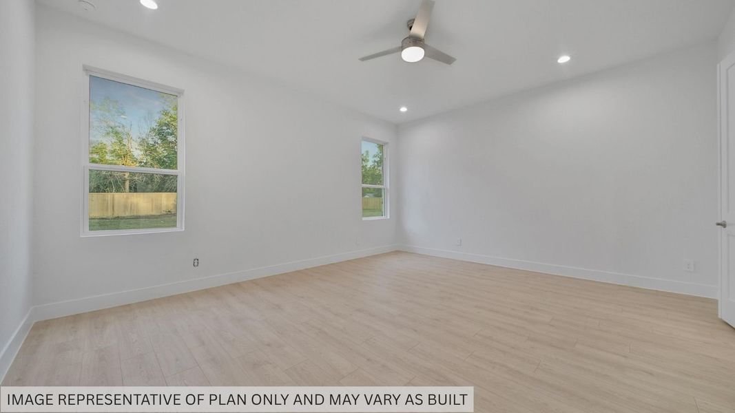 Representative unfurnished interior of a home built from the Portifino by D.R. Horton in Butlers Bend Estates, Pinehurst (Image 32).