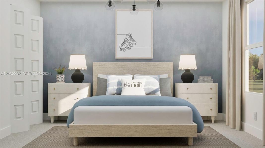 Furnished interior view inside a new home in Verdana Grove, Miami (Image 22).