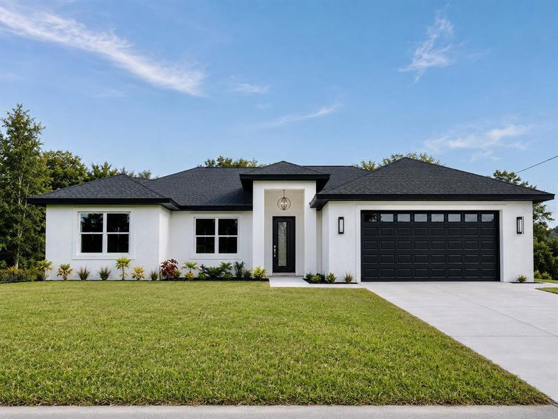 Front exterior of a new home in , Sebring, FL, highlighting curb appeal (Image 1). Front exterior of a new home in , Sebring, FL, highlighting curb appeal (Image 1).