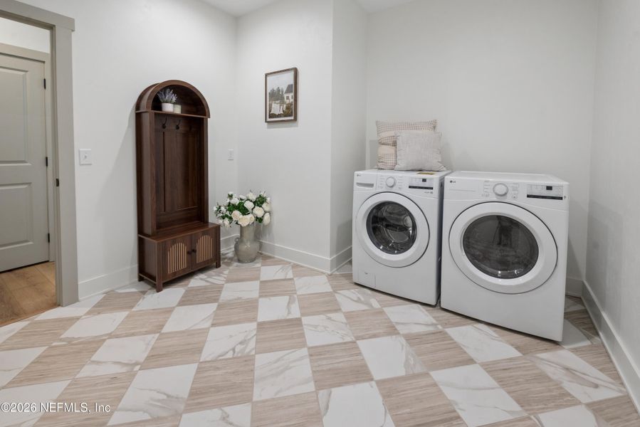 Furnished interior view inside a new home in , Starke (Image 37).