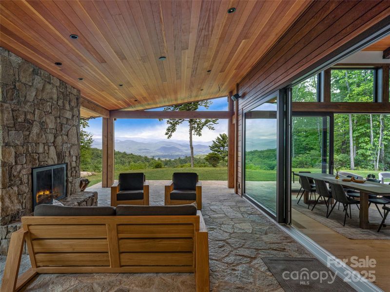 Exterior details and patio area of a home in , Brevard (Image 16).