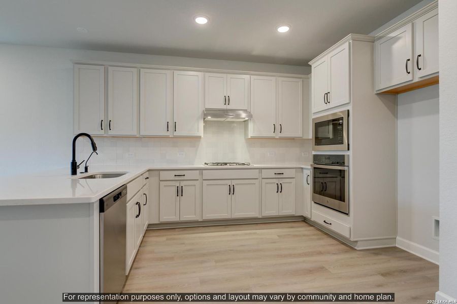 Furnished interior view inside a new home in , Schertz (Image 11).