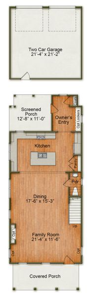 2D floor plan layout for the Bluffton by Homes by Dickerson in Nexton, Summerville, SC (Image 7).