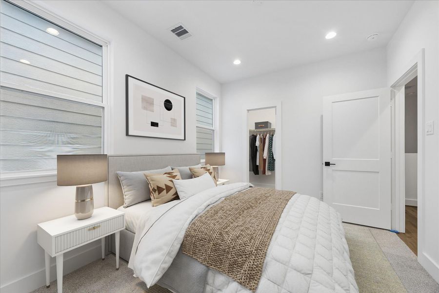 Furnished interior view inside a new home in , Houston (Image 30).