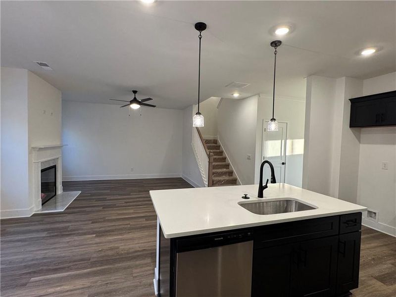 Furnished interior view inside a new home in Thunder Ridge, Dawsonville (Image 3). Furnished interior view inside a new home in Thunder Ridge, Dawsonville (Image 3).
