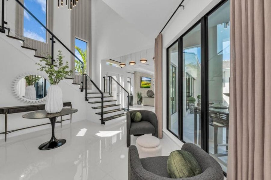 Representative furnished interior of a home built from the Silver Palm – Phase 2 by Medallion Home in Aqua, Bradenton (Image 39).