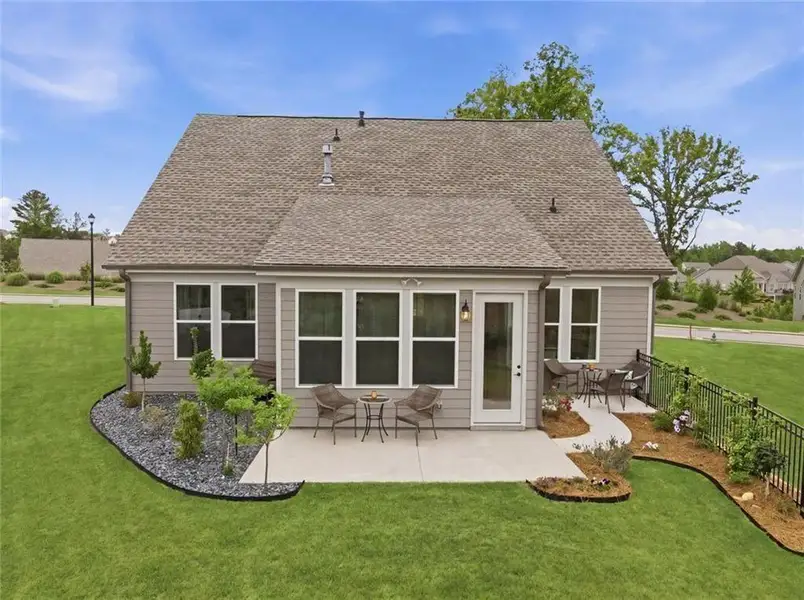 Exterior details and patio area of a home in , Hoschton (Image 30).