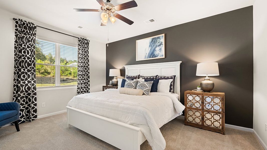 Representative furnished interior of a home built from the Elle by D.R. Horton in Highland Hills, Graniteville (Image 8). Representative furnished interior of a home built from the Elle by D.R. Horton in Highland Hills, Graniteville (Image 8).