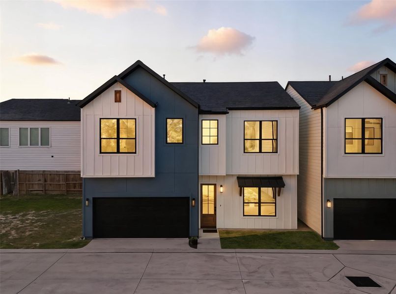 Front exterior of a new home in , Houston, TX, highlighting curb appeal (Image 1). Front exterior of a new home in , Houston, TX, highlighting curb appeal (Image 1).