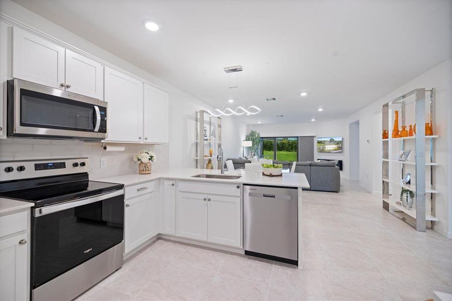 Furnished interior view inside a new home in , Sarasota (Image 26).