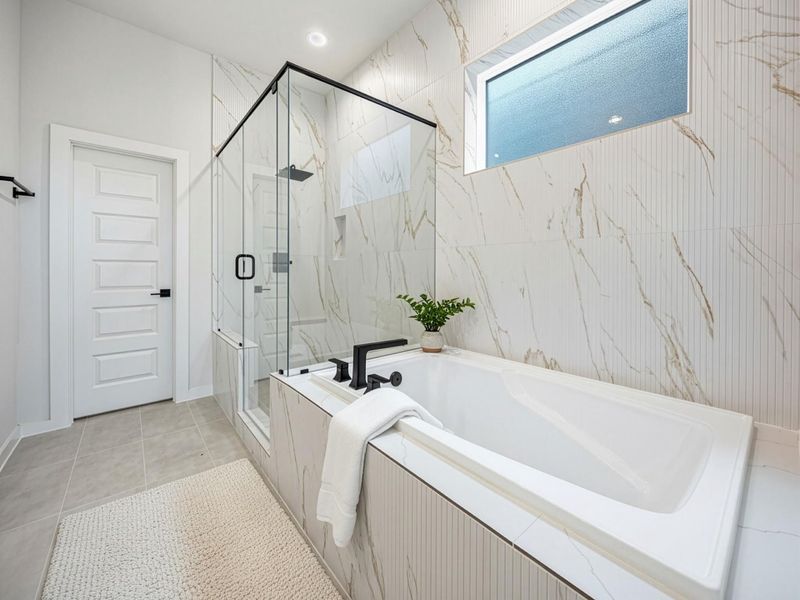Furnished interior view inside a new home in Shepherd Heights, Houston (Image 9). Furnished interior view inside a new home in Shepherd Heights, Houston (Image 9).
