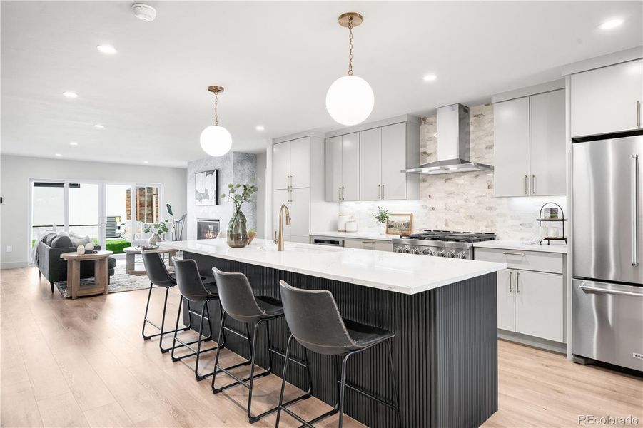 Furnished interior view inside a new home in , Denver (Image 16).