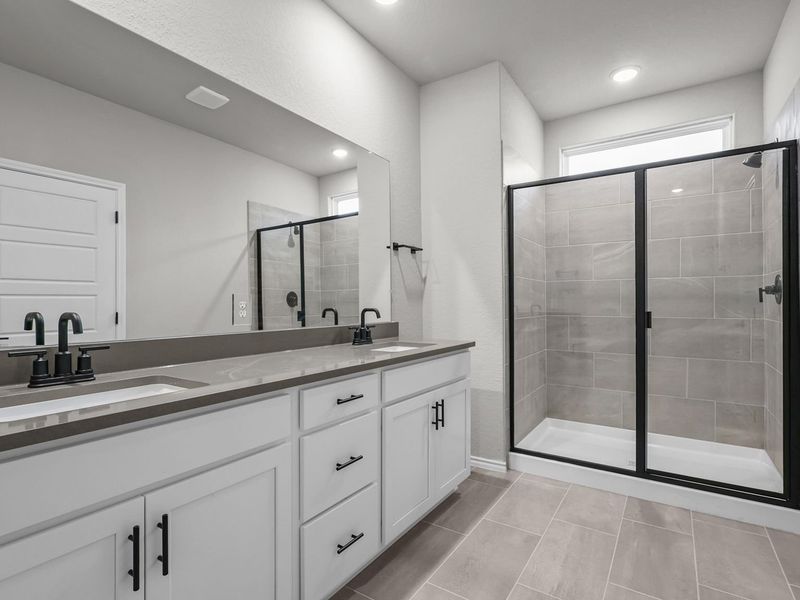 Representative furnished interior of a home built from the The Glenwood E by Davidson Homes LLC in Bricewood, San Antonio (Image 11).