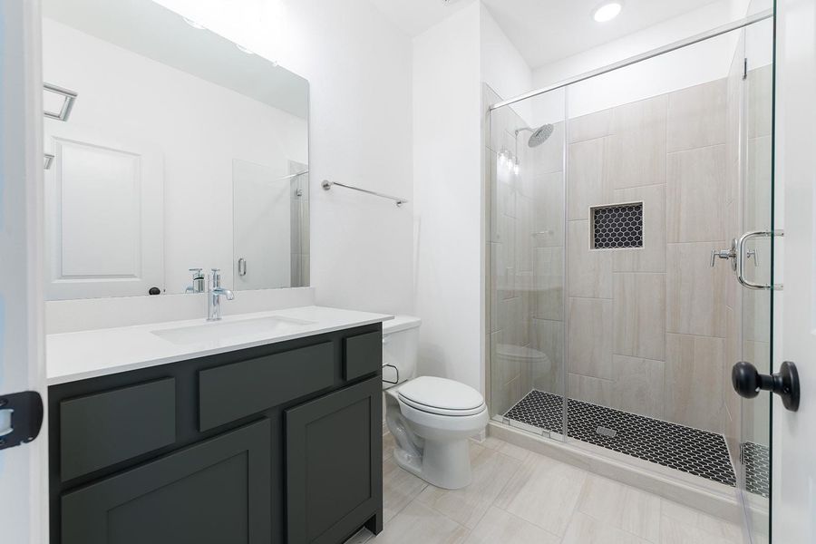 Furnished interior view inside a new home in Lariat - 80', Liberty Hill (Image 10).