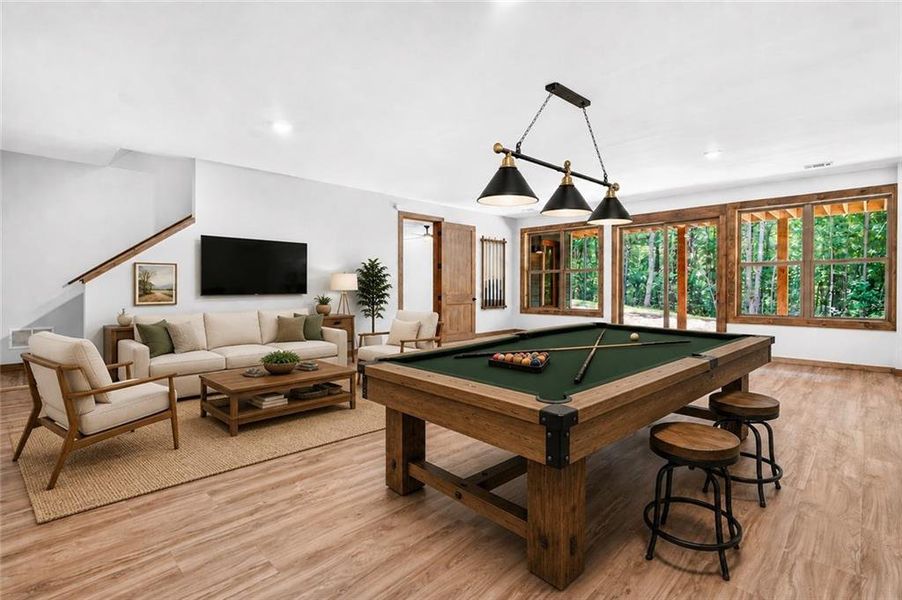 Furnished interior view inside a new home in , Ellijay (Image 9).