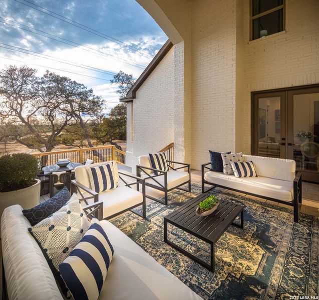 Exterior details and patio area of a home in Esperanza, Boerne (Image 20).