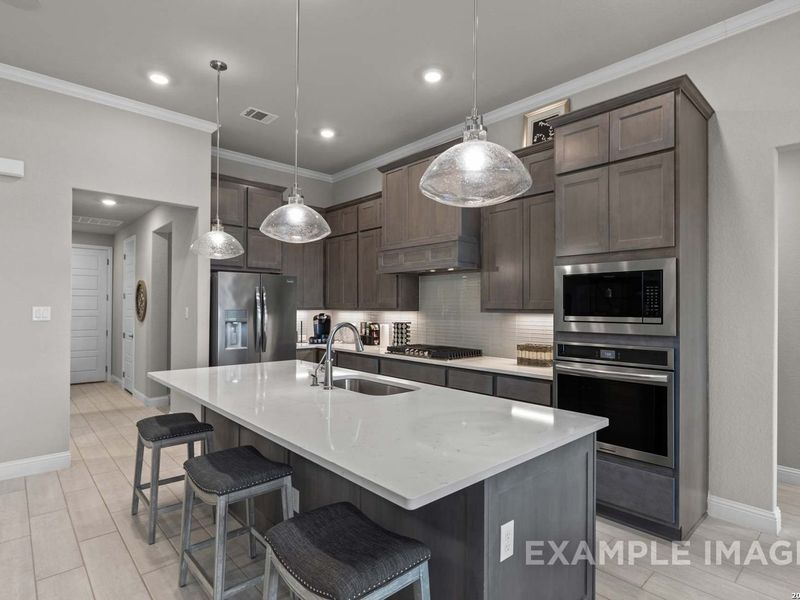 Furnished interior view inside a new home in The Reserve at Potranco Oaks, Castroville (Image 23).