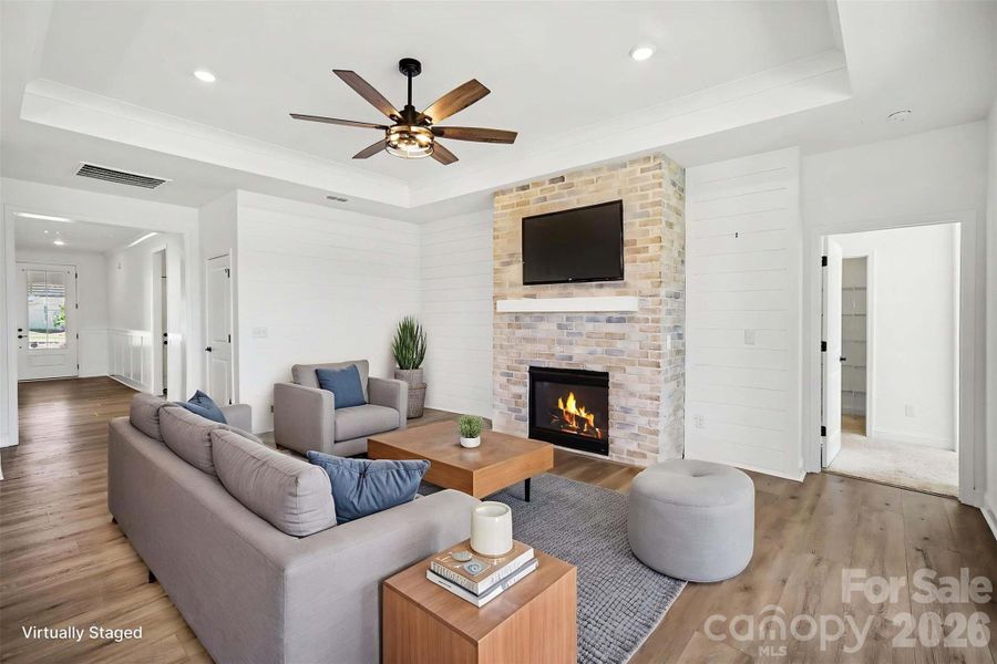 Furnished interior view inside a new home in Carolina Riverside, Belmont (Image 9).