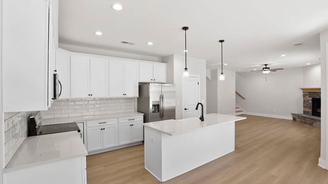 Representative furnished interior of a home built from the Bakersfield by D.R. Horton in Edgewood Estates, Greenville (Image 8).