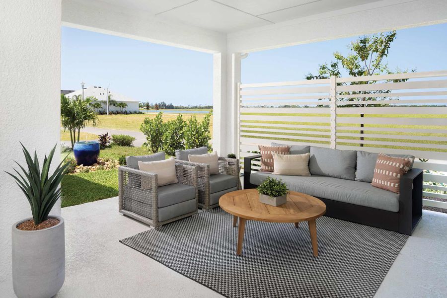 Representative exterior details of a home built from the The Bellmeade by David Weekley Homes in Reflections at Olympus – Legacy, Clermont (Image 2). Representative exterior details of a home built from the The Bellmeade by David Weekley Homes in Reflections at Olympus – Legacy, Clermont (Image 2).