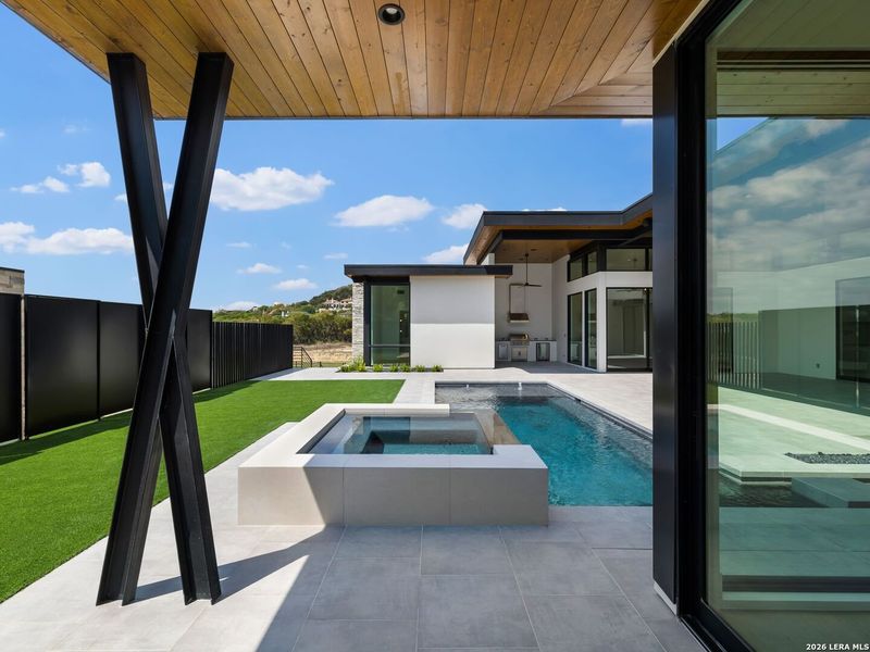Exterior details and patio area of a home in , San Antonio (Image 29). Exterior details and patio area of a home in , San Antonio (Image 29).