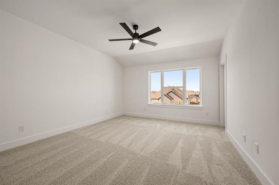 Your dreamy owner's bedroom offers plenty of space and natural light.